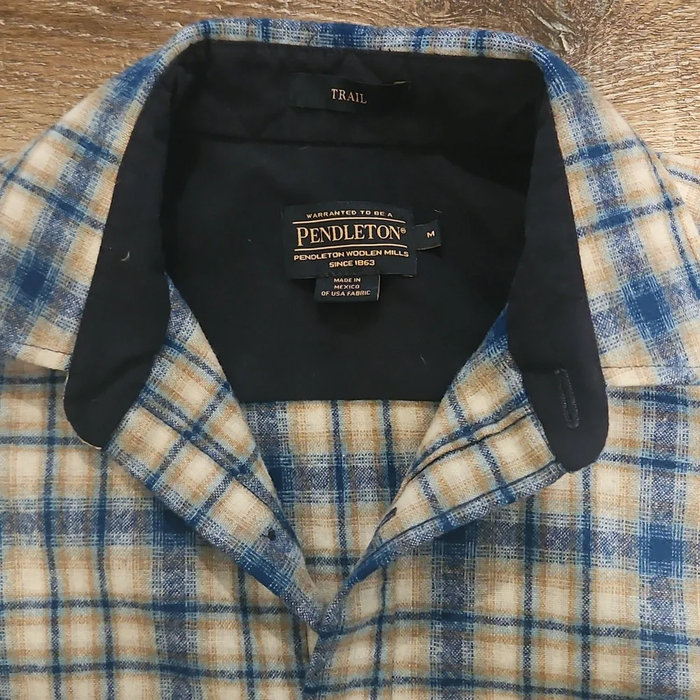 Pendleton Mens 100% Wool Trail Shirt - Picture 2 of 10